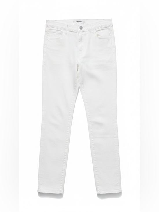 J Brand Denim - J Brand Ruby 30 High-Rise Cigarette Jeans – Blanc – Size 27